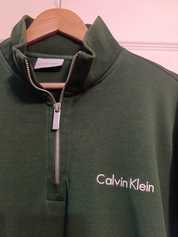 Calvin Klein Erkek yeşil Fermuarlı Sweatshirt — görsel 8/10