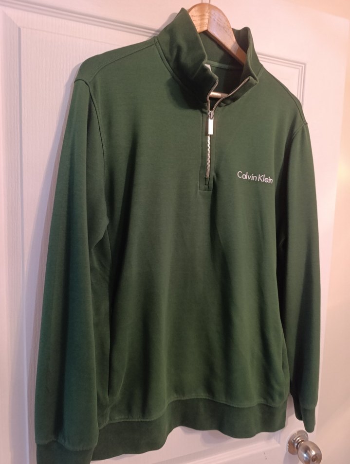 Calvin Klein Erkek yeşil Fermuarlı Sweatshirt — görsel 3/10