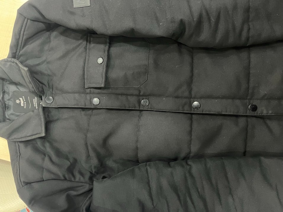 Mavi Düğmeli Siyah Erkek Ceket - Görsel 2