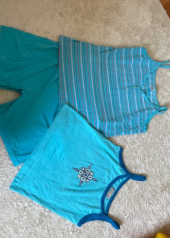 Turkuaz Pijama Takımı