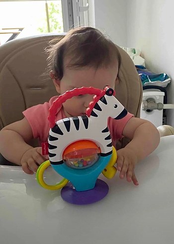 Renkli Zebra Dişlik ve Çıngırak Oyuncak - Görsel 2