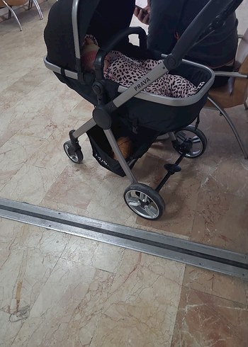 Prava Siyah Gri Bebek Arabası - Görsel 2