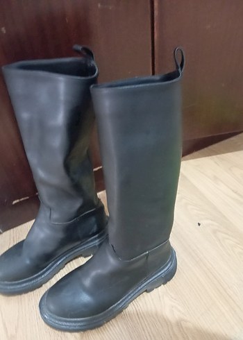 Diğer Siyah Deri Kadın Çizme