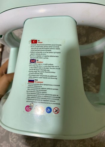 Pastel Mavi Bebek Mama Sandalyesi - Görsel 5