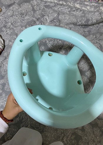 Pastel Mavi Bebek Mama Sandalyesi - Görsel 4