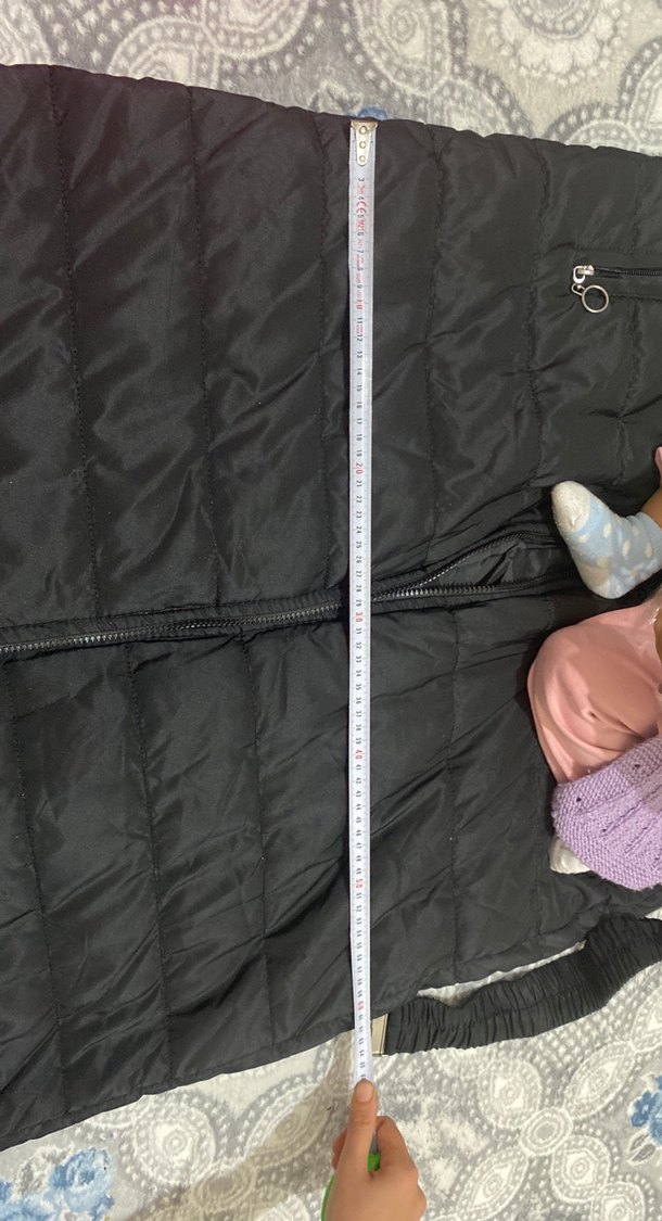 Kadın Siyah Kapüşonlu Midi Kemerli Kış Montu - Görsel 3