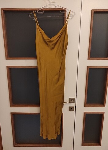 Zara Zara drape yaka elbise