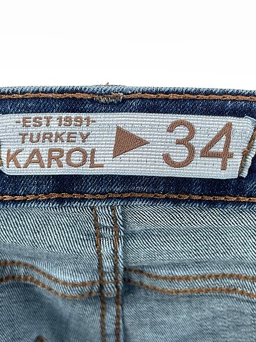 34 Beden mavi Renk Vintage Love Jean / Kot %70 İndirimli.