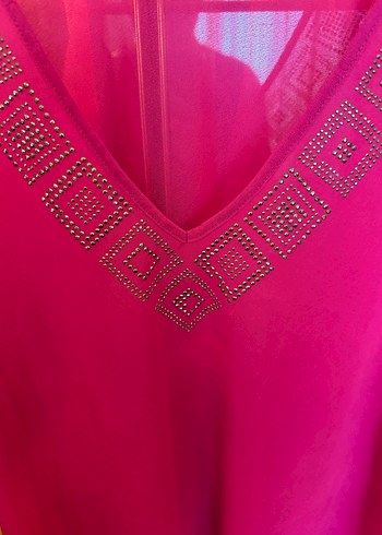 Fuşya Pareo - Görsel 5