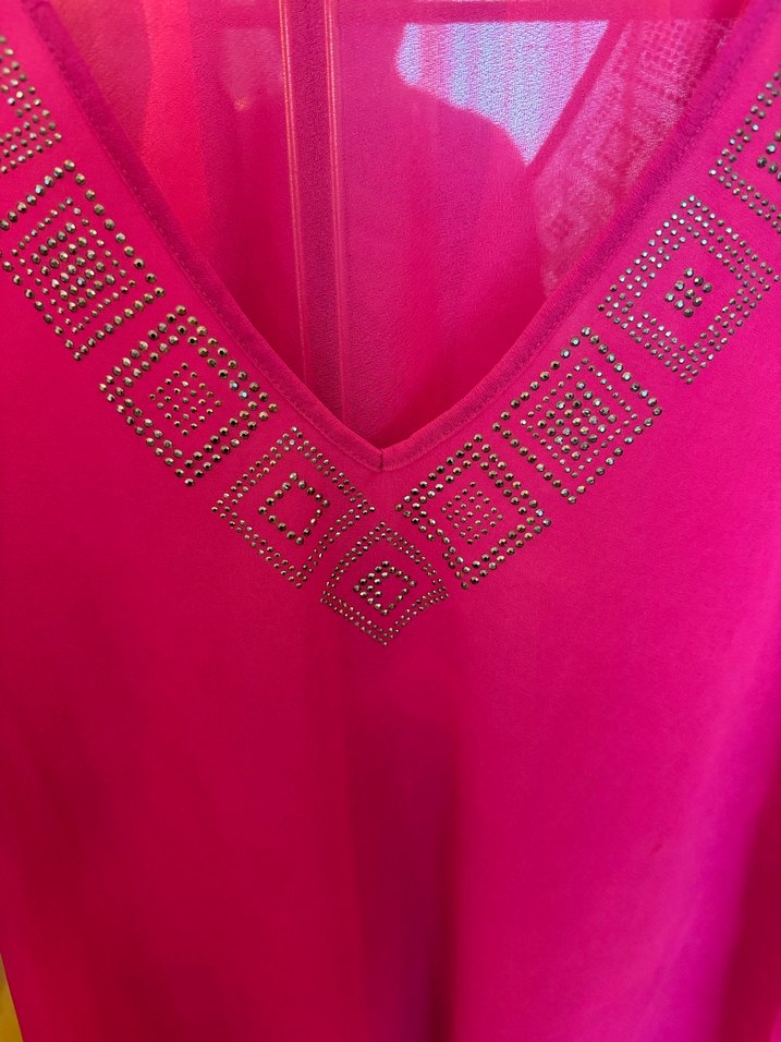 Fuşya Pareo - Görsel 5