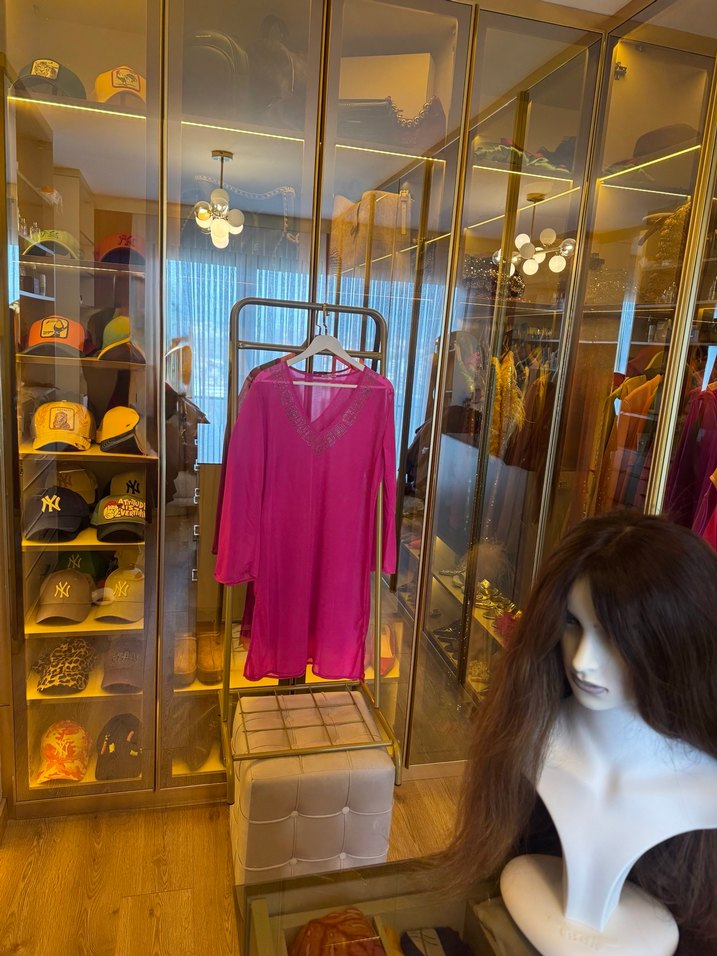 Fuşya Pareo - Görsel 2