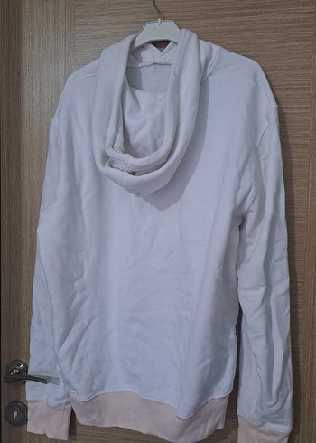 xxl Beden Beyaz Kadın Kapüşonlu Sweatshirt