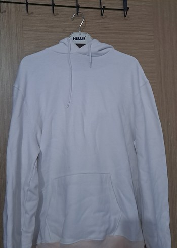 LC Waikiki Beyaz Kadın Kapüşonlu Sweatshirt
