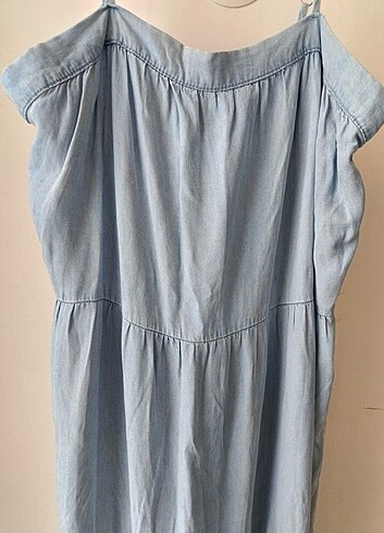 xl Beden mavi Renk primark denim elbise ????