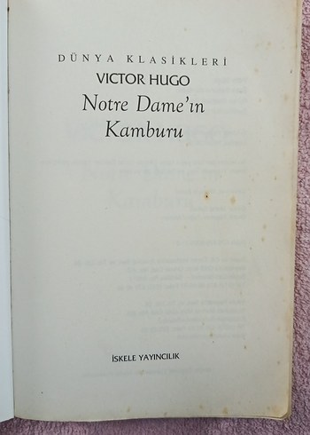  Notre Dame'in Kamburu - Victor Hugo