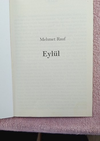  Eylül - Mehmed Rauf Romanı