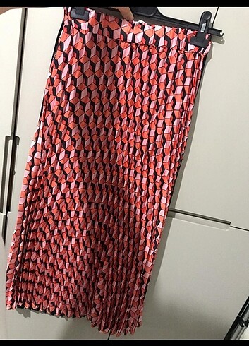 Kadriye baştürk geometrik pilise etek - Görsel 6