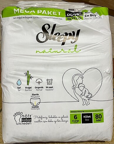Sleepy Bebek bezi 6 numara sıfır paket