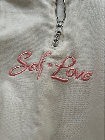 s Beden beyaz Renk H&M Beyaz Sweatshirt Coquette