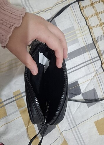  Beden Pull&bear siyah çanta