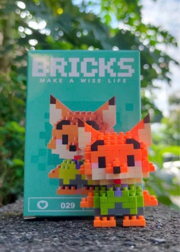 Pembe Lego Kedi Figürü W2601 - Görsel 3