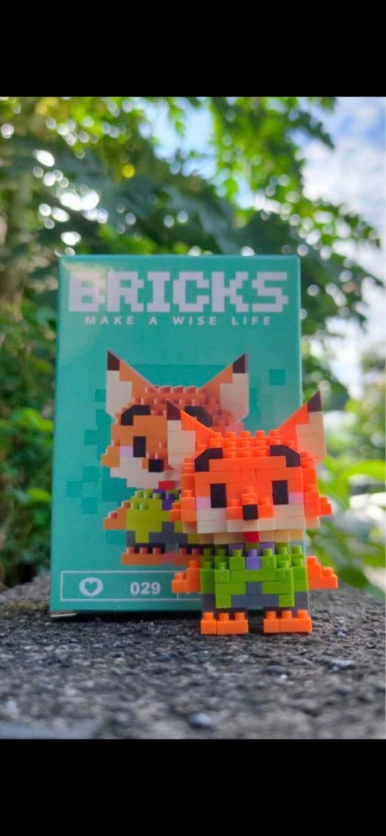 Pembe Lego Kedi Figürü W2601 - Görsel 3