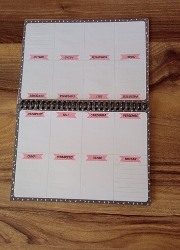  Beden Haftalık planlayıcı defter woohoobox 
