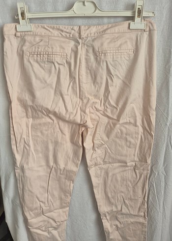 Bej Keten Kadın Pantolon - Görsel 3