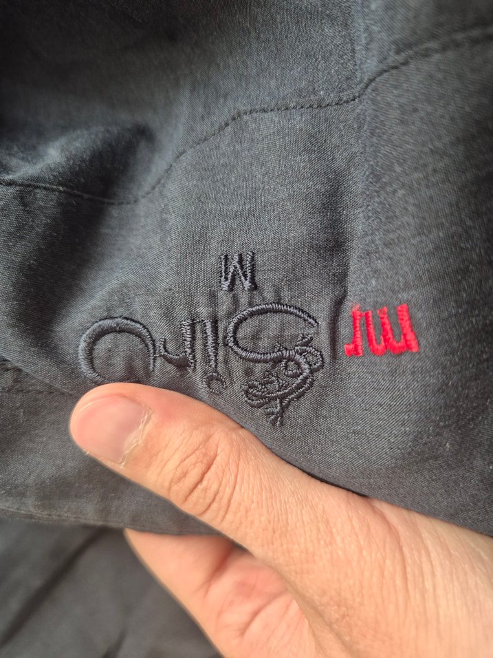 Siyah Keten Düğmeli Uzun Kollu Gömlek - Görsel 3