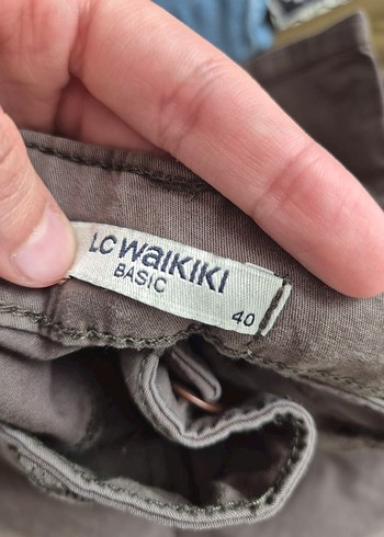 Haki Keten "Chino" Pantalon - Görsel 4