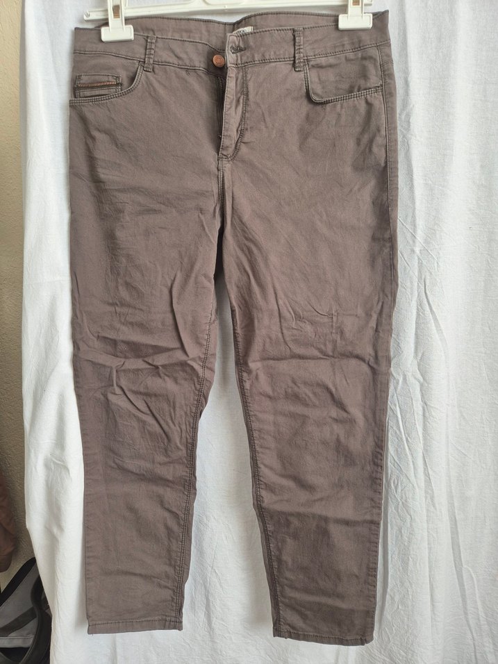 Haki Keten "Chino" Pantalon - Görsel 2
