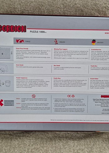 Gordion 1000 Parça Puzzle "Dansçılar" 40907. Yapıştırıcılı - Görsel 2