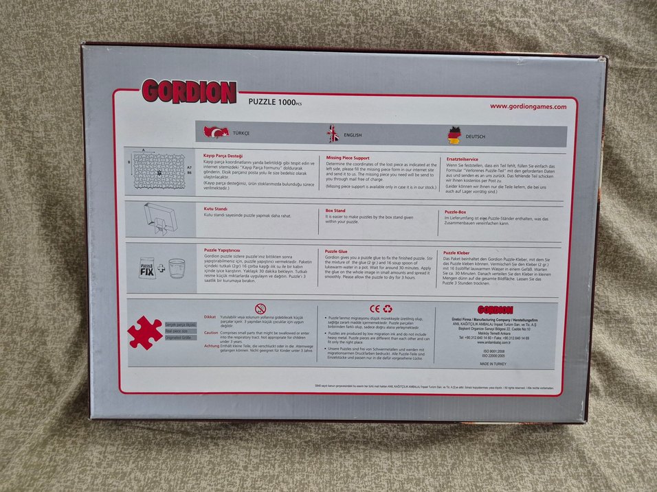 Gordion 1000 Parça Puzzle "Dansçılar" 40907. Yapıştırıcılı - Görsel 2