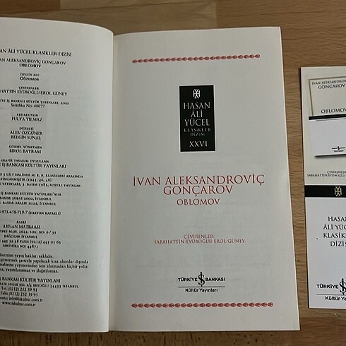 OBLOMOV İş Bankası Yayınları