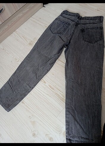 26 Beden Antrasit Mom Jean