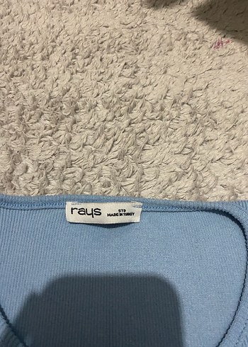 Mavi Düğmeli Kız Tişörtü - Görsel 2