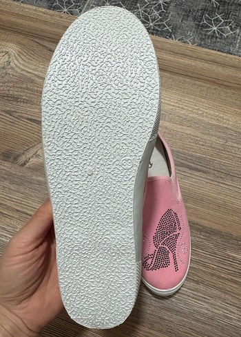 Pembe pul Detaylı Platform Kadın babet Ayakkabı - Görsel 2