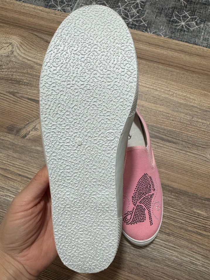 Pembe pul Detaylı Platform Kadın babet Ayakkabı - Görsel 2