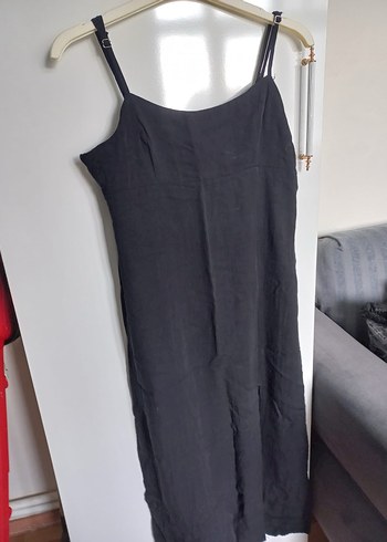 Siyah Straplez yırtmalı jile - Görsel 2