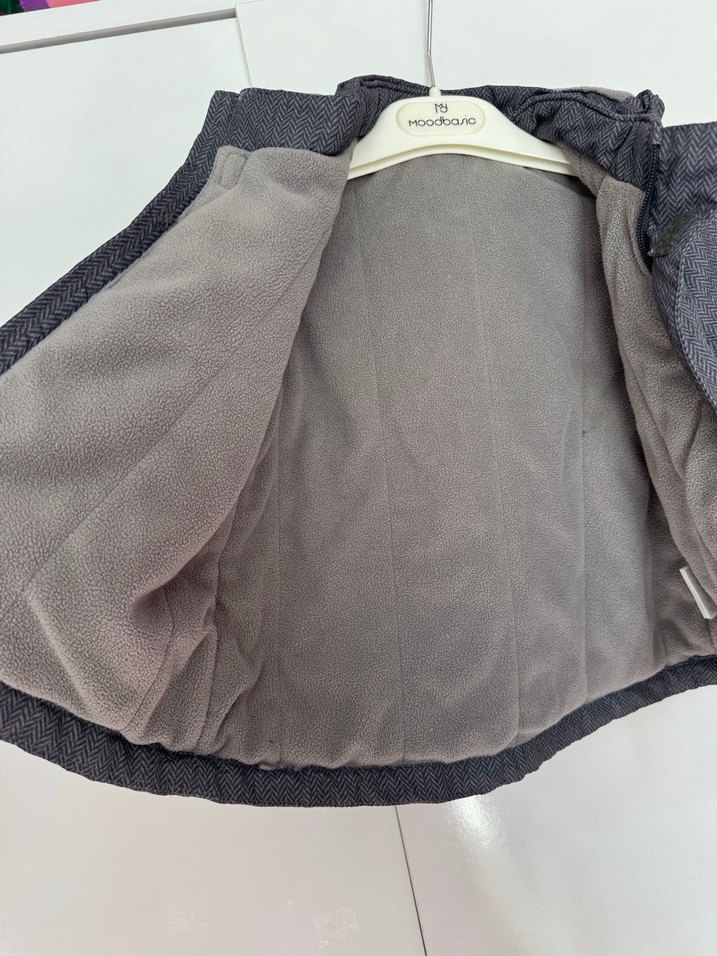 Gri Erkek Çocuk Kapüşonlu Ceket - Görsel 2