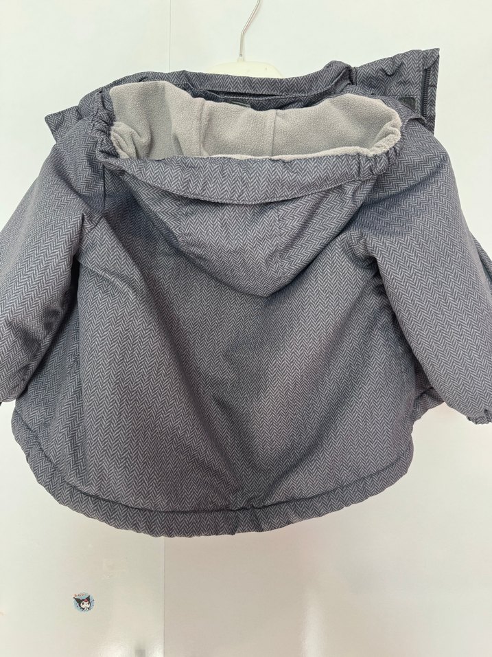 Gri Erkek Çocuk Kapüşonlu Ceket - Görsel 3