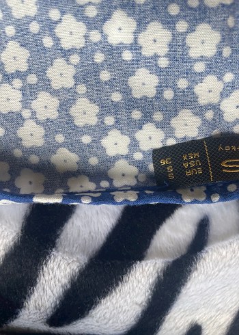 Mavi Çiçek Desenli elbise - Görsel 3