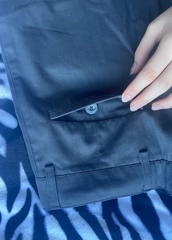 Düğmeli Kadın Kumaş Pantolon, Normal Boy, Regular Fit - Görsel 2