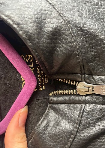 Kadın Deri Biker Ceket - Görsel 4