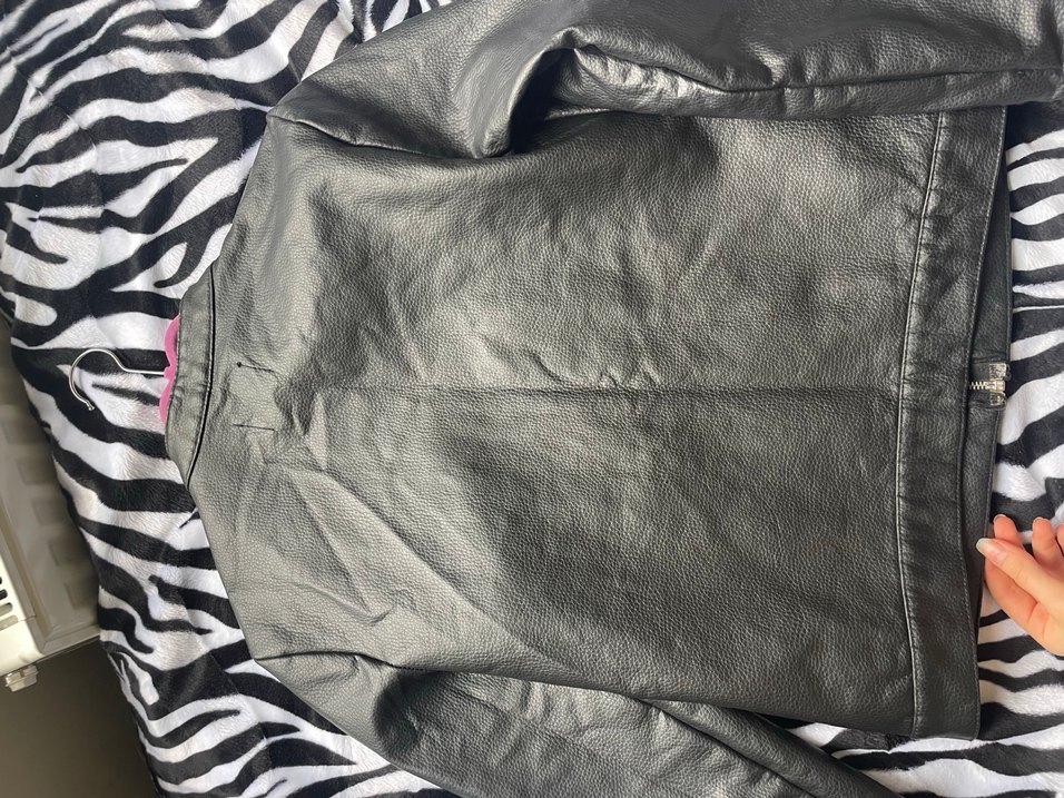 Kadın Deri Biker Ceket - Görsel 2