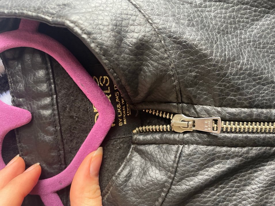 Kadın Deri Biker Ceket - Görsel 4