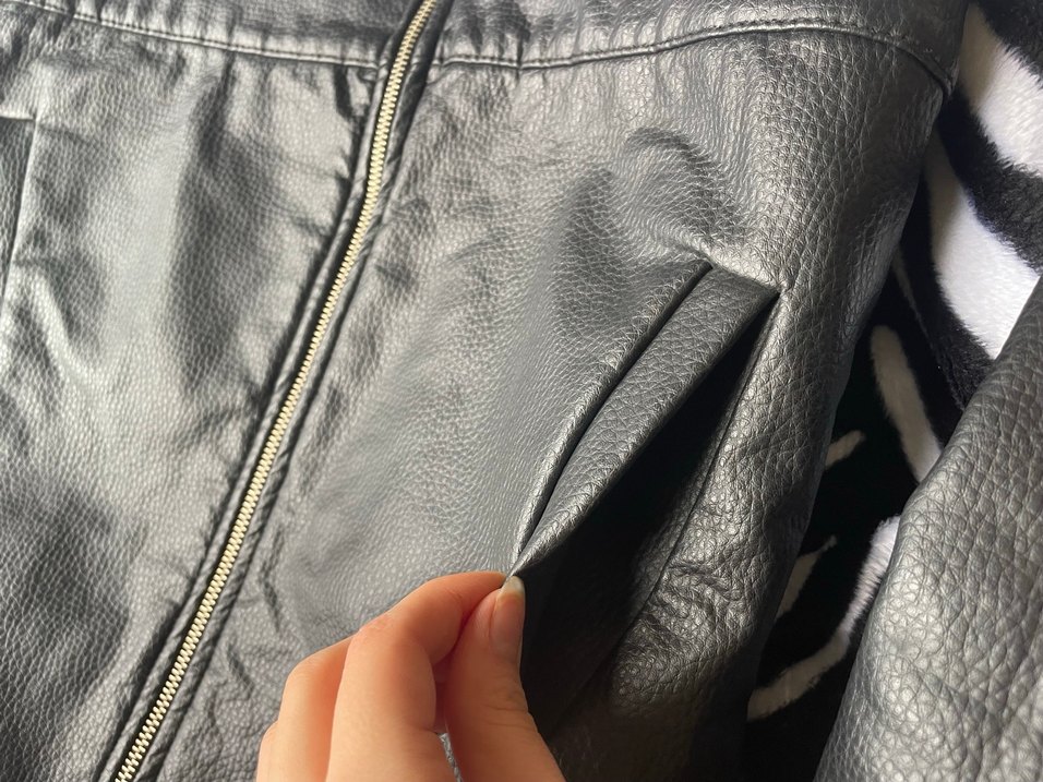 Kadın Deri Biker Ceket - Görsel 5