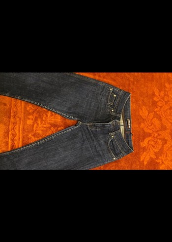 Lacivert düşük bel jean - Görsel 2