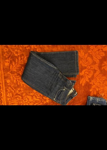 Lacivert düşük bel jean - Görsel 4