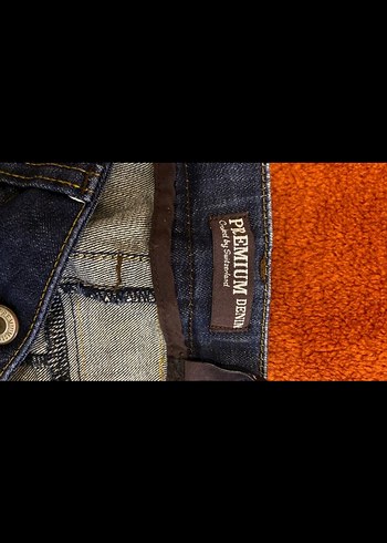 Lacivert düşük bel jean - Görsel 3